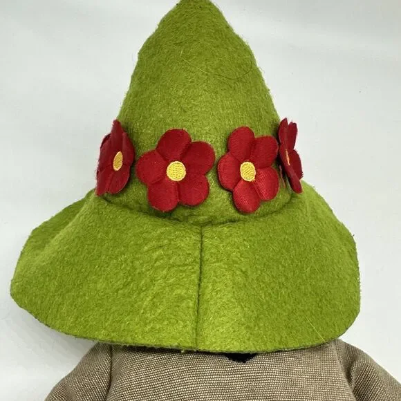 RARE Moomin Snufkin Plush Martinex Teddix TOVE 100 Tove Jannson Red Flower 14" - Picture 4 of 12
